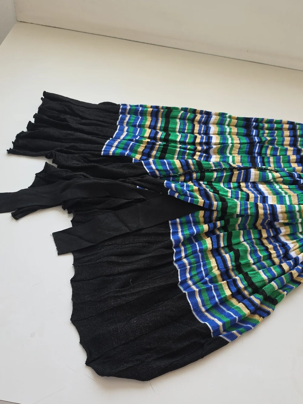 MAJE Ramacca Striped Knitted Maxi Wrap Dress
